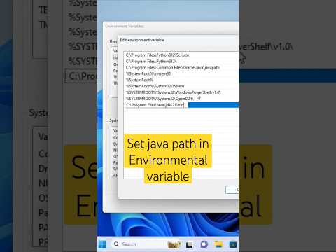 Set java path in Environmental variable #viralvideo #youtubeshorts #shortsfeed #viral #shorts #java