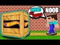 Minecraft NOOB HOT WHEELS SECRET BOX PACKAGE Challenge in Minecraft Animation