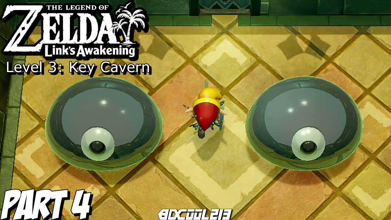 Zelda Links Awakening 100% : Kanalet Castle + Golden Leafs e Key Cavern  [Dungeon 3] [Detonado #04] 