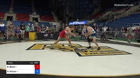 132 Lbs Consi Of 8 #1 - Ryder Block, Iowa Vs Hunte...