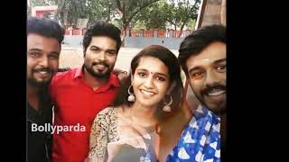 Priya Prakash Varrier Family With Father Prakash Varrier And Friend Photos