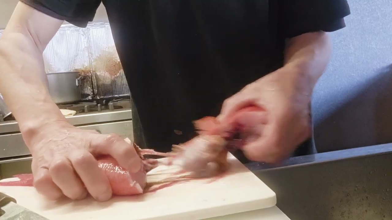 金目鯛を捌く　前編　