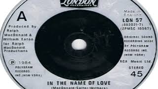 Video thumbnail of "Ralph MacDonald Ft Bill Withers   In The Name Of Love 1984"