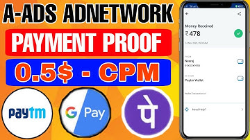 A-ads Adnetwork Payment Proof || Best Google AdSense Alternative || 2020