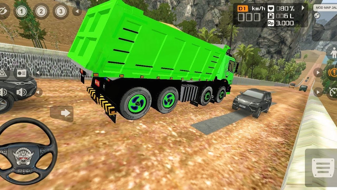 Dumper Truck off road driving Full Material Loadedgameplay Bus simulator Indonesia Gameplay