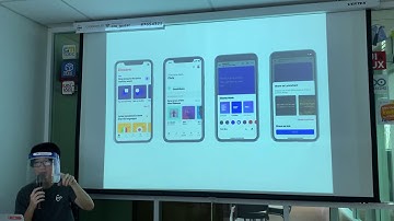 บรรยากาศอบรมช่วงแรกหลักสูตร UXUI for Mobile App by CodeMobiles