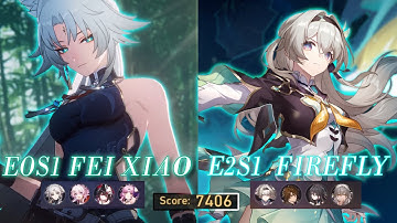 E0S1 Fei Xiao x March 7th Hunt & E2S1 Firefly | Apocalyptic Shadow | Stage 4 | Honkai : Star Rail |