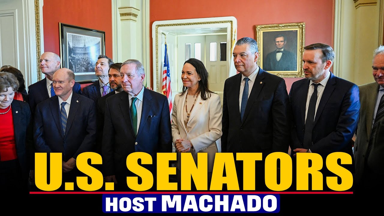LIVE: U.S. Senators Durbin & Shaheen host bipartisan meeting with Venezuela’s Machado