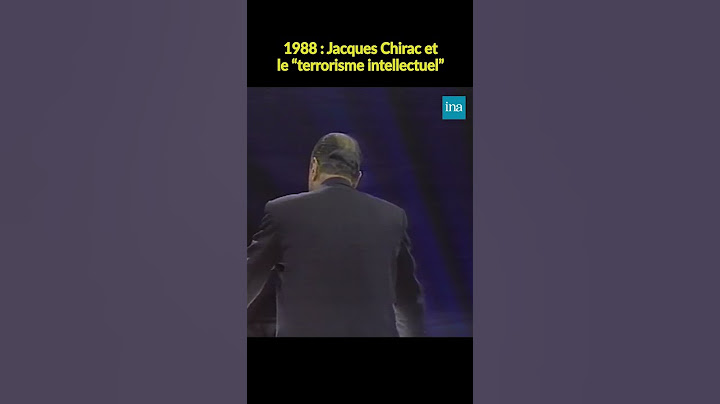 Chirac n'aime pas le "terrorisme intellectuel" 😅 #INA #shorts