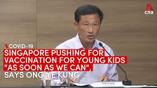 Singapore expected to make recommendation on use of COVID-19 vaccination for young kids soon