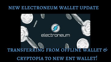 TRANSFERRING ELECTRONEUM FROM  CRYPTOPIA TO ETN WALLET!