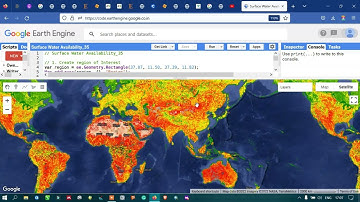 Earth Engine 35: How to Import Global Surface Water Occurrence Data | Global Level -Free | 1984-2015