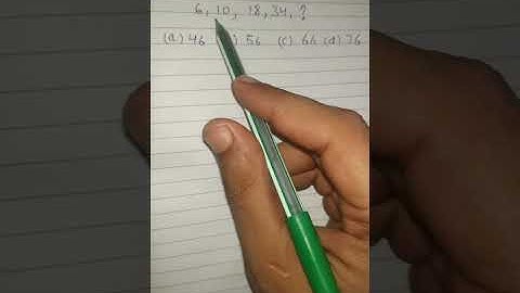 6, 10, 18, 34,? find the missing number | number series #shorts #MathsMotivation #video #test #ssc