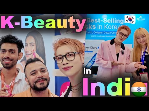 When K-Pop Meets K-Beauty in India🇮🇳🇰🇷 AOORA at BeautySum 2025 BTS #AOORA #BeautySum #kbeautyindia