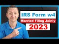 How to fill out irs form w4 married filing jointly 2023