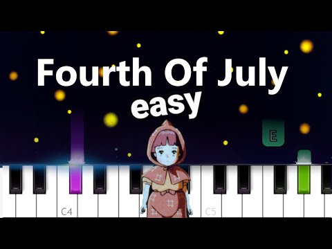 Sufjan Stevens Fourth Of July EASY PIANO TUTORIAL 