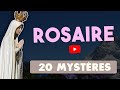 Rosaire de la vierge marie avec les 20 mystres du chapelet