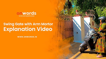 Swing Gate with Arm Motor Explanation video