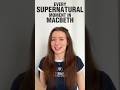 Supernatural in Macbeth #gcseenglish #exam #gcse #macbeth