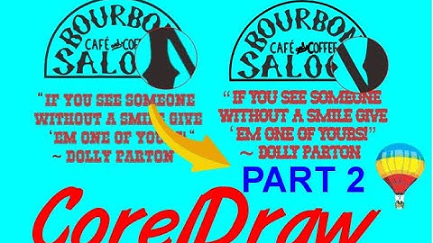 Corel Draw Tips & Tricks Match a FONT and Trace a LOGO Part 2