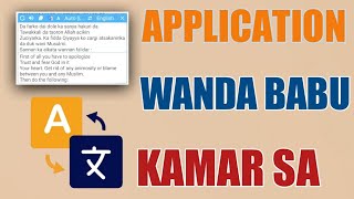 Application wanda Babu kamar sa a Duniya (screen translate) screenshot 2