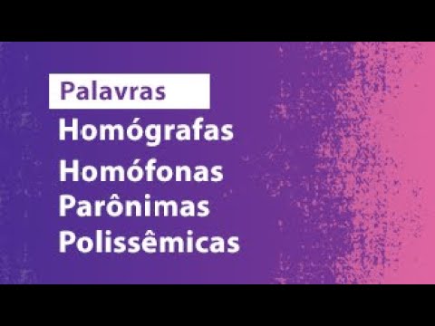 Homônimos homófonos aula 5