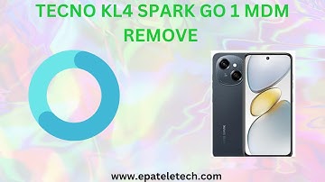 "Tecno KL4 Spark Go MDM Remove Permanently | V3333 100% Working Solution"