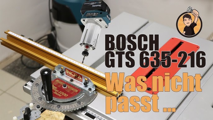 BOSCH GTS 635-216: Einstellen und passt der INCRA Mitre?? Teil 3