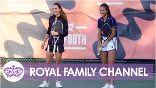 The Duchess of Cambridge Teams Up with Roger Federer for Charity