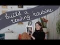 Build a reading routine with me   a reading vlog