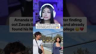Amanda started CRYING after finding out Zavala broke up with her and already found  😕💔 #zavala