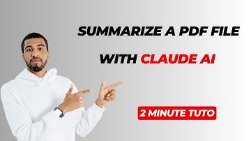 How To Summarize A PDF File With Claude AI 🤖 AI Tools/Apps