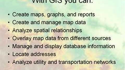 GIS 111 Chapter 1 - Part 1 - Introducing GIS