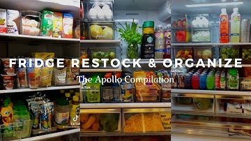 Fridge Restock, Refill & Organize ASMR | The Apollo Compilation