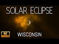 2024 solar eclipse in wisconsin through the eyes of sony a1  8k ultra