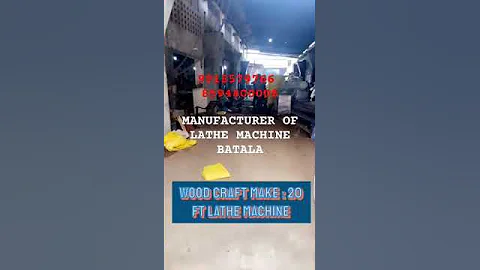 BEST LATHE MACHINE MANUFACTURER IN BATALA 20 ft LATHE MACHINE #machine #lathemachine#ROLLTURNING