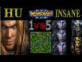 Ram [Human] vs 5 insane Computer 1vs5 Warcraft 3 Full Gameplay [German]