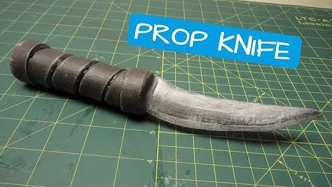 How to Make a Cosplay PROP KNIFE / DAGGER out of FOAM