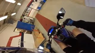 Motorcycle Through School Senior Prank (2016)