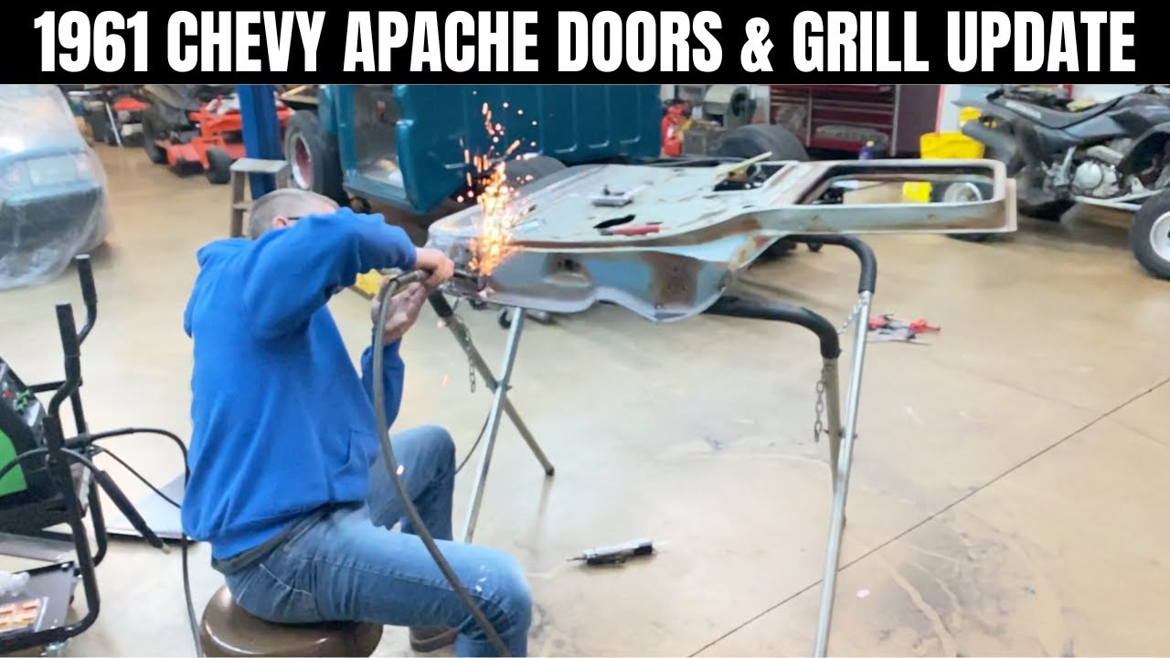 Apache Door Exploding 1961 Chevy Apache Doors & Grill Update - YouTube