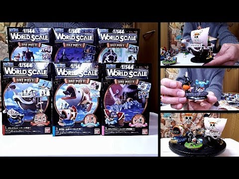 Unboxing One Piece Figures 1 144 World Scale Complete Bandai Youtube