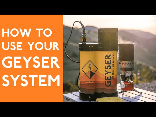 How To Use Your Geyser System - The World's Most Advanced Hot, Portable  Shower - YouTube