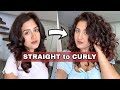 STRAIGHT to CURLY HAIR ROUTINE | Extra Hair Care | Madhushree Joshi
