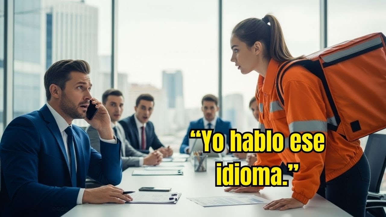 El Millonario estaba desesperado sin un traductor, hasta que la repartidora habló 6 idiomas