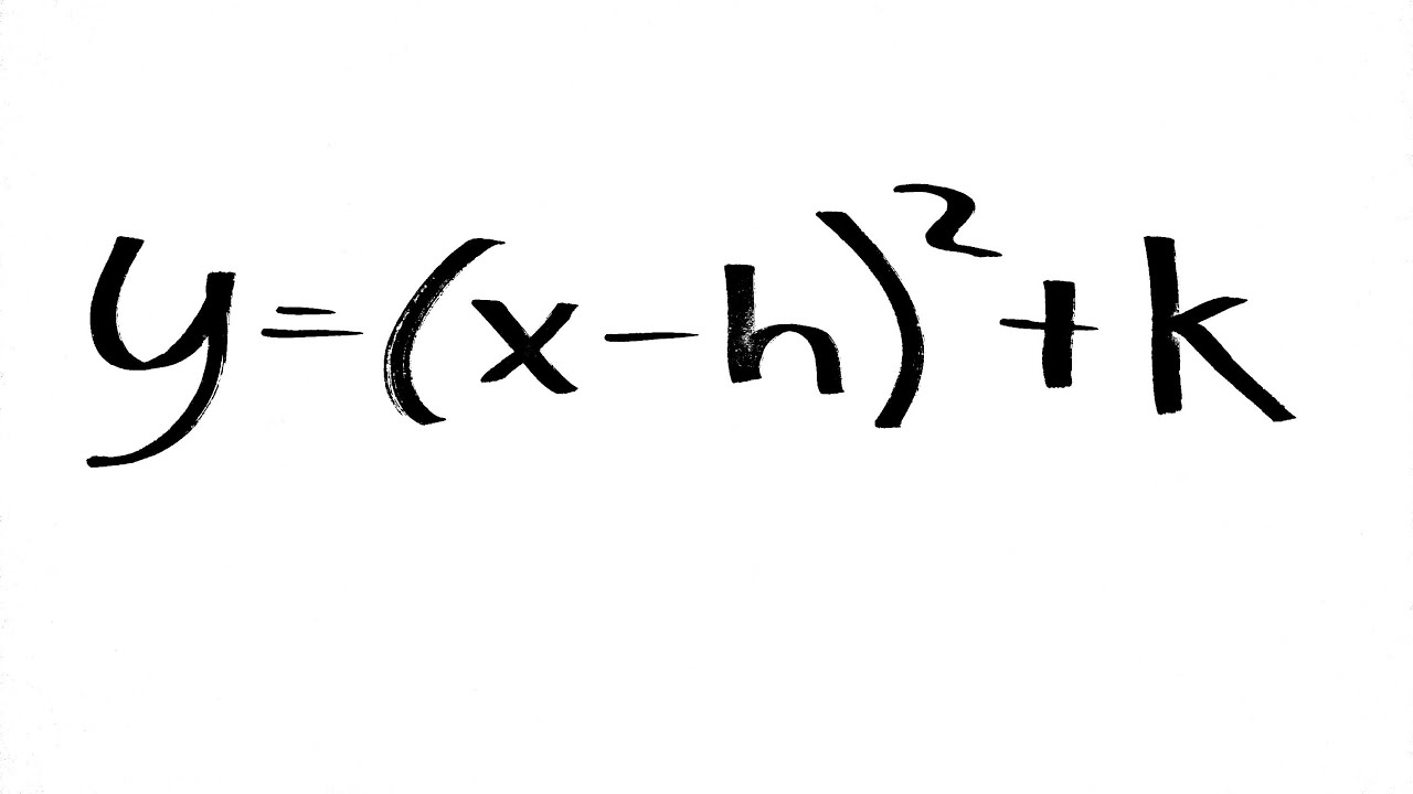 Graphing A Parabola In The Form Y X H 2 K Youtube