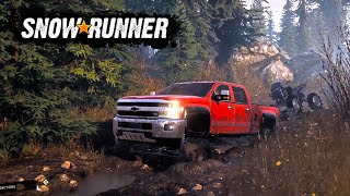 SNOWRUNNER MUDDING IN NEW DURAMAX & CANAM! & (NEW DLC & MAPS)