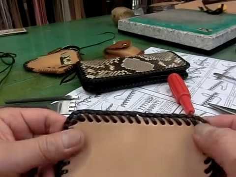 THE・MEXICO レザークラフト レースかがり ダブルステッチの仕方