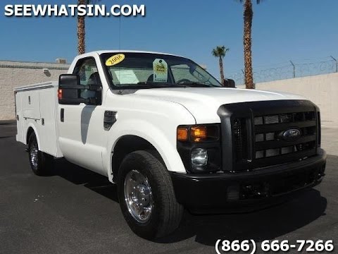 2008 Ford F250 Utility Service Bed For Sale Fully Enclosed Utility Box 2wd Power Amazing C85369