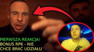 Bonus RPK - NIE CHCĘ BRAĆ UDZIAŁU ft. Dj Steez - Pierwsza reakcja i opinia! I Maro