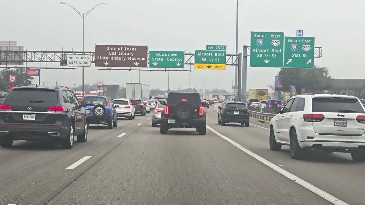 Tuscany Way to 15th St via 290W/IH35 S-ThuFeb19